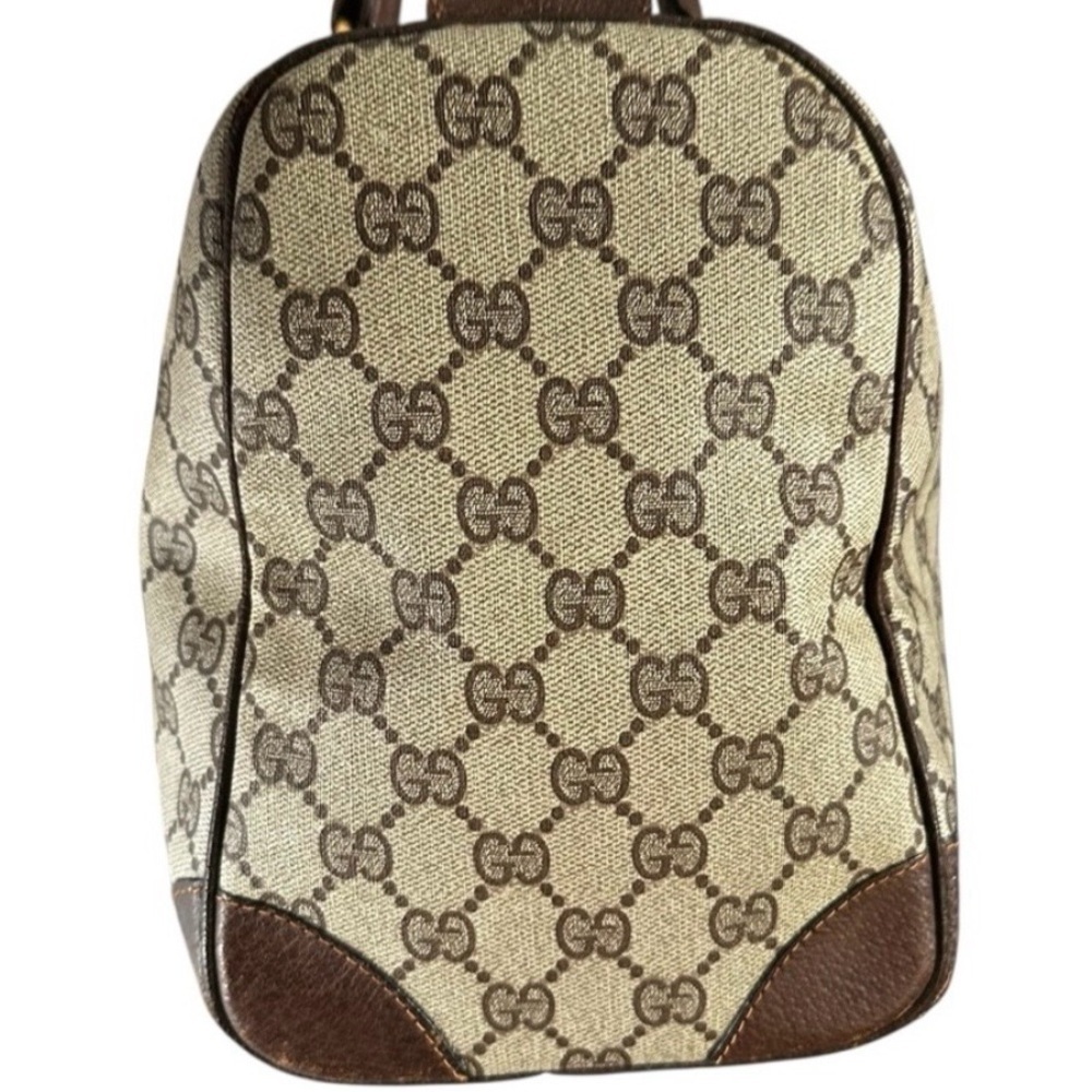 💯Vintage Gucci GG Monogram Web Stripe Boston Satchel | Made in Italy | Authentic - Picture 7 of 11
